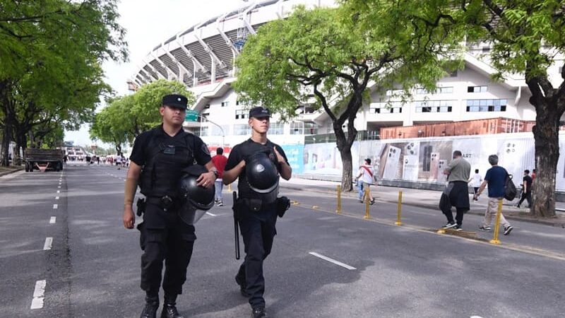 Megaoperativo de seguridad en River para la final de la Copa Libertadores